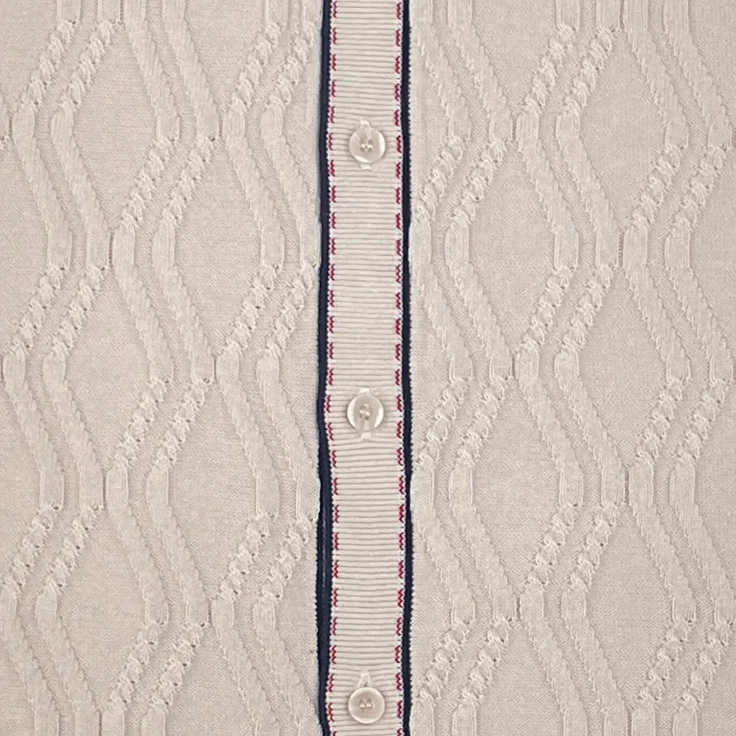 Buy Merc London Bryan Knitted Polo - Cream | Short-Sleeved Polo Shirtss at Woven Durham