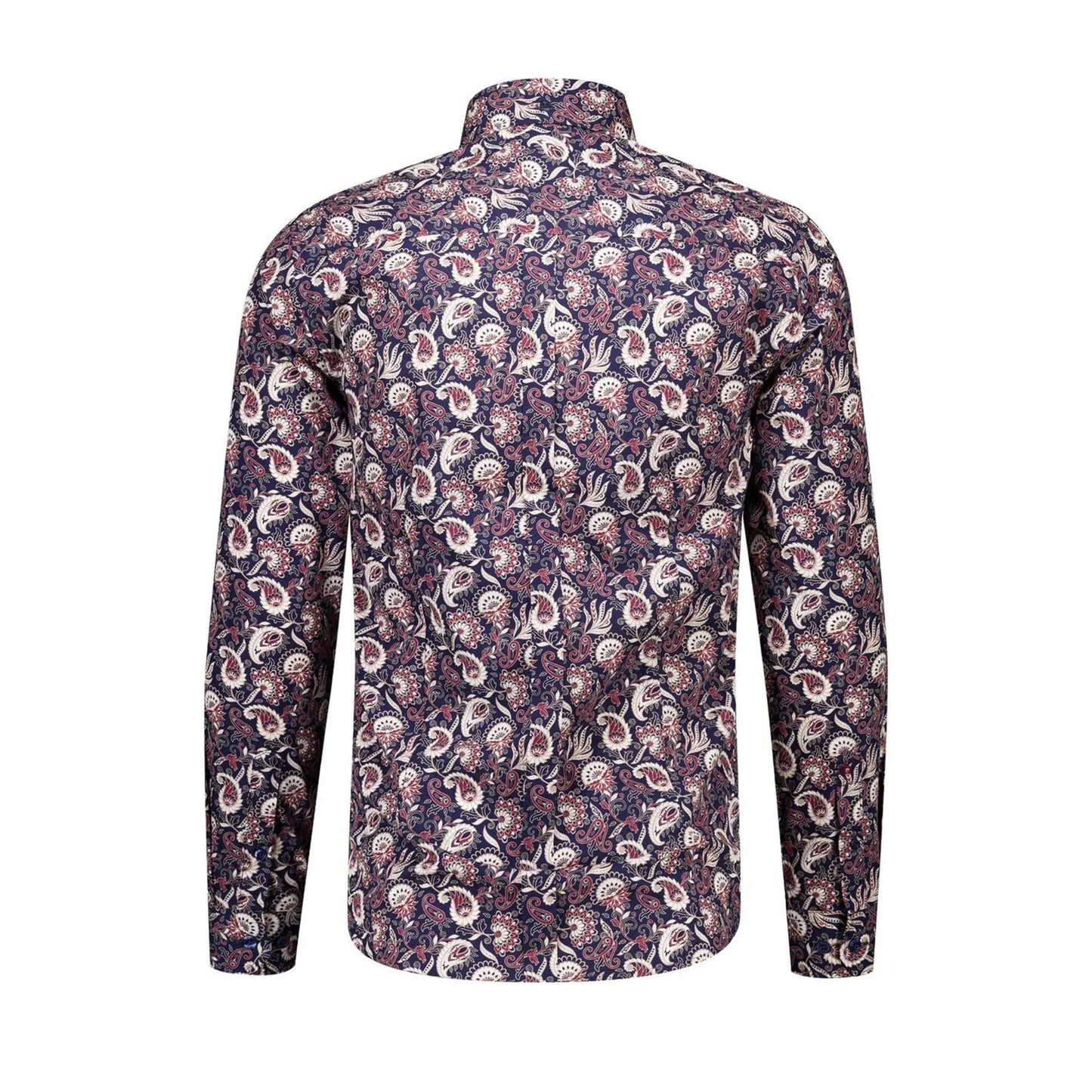 Buy Merc London Bushby Paisley Shirt - Navy | Long-Sleeved Shirtss at Woven Durham