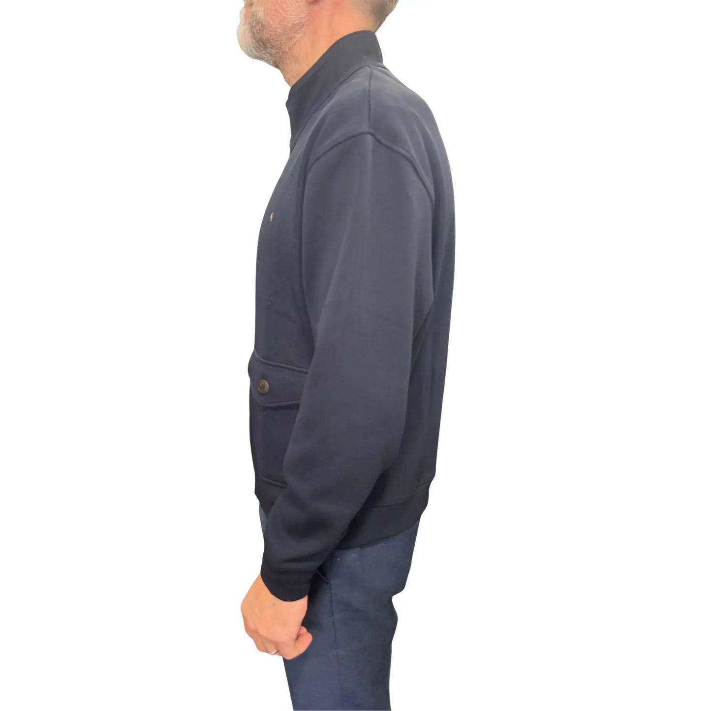 Buy Gabicci Vintage Button Through Jacket - Navy | Bomber Jacketss at Woven Durham