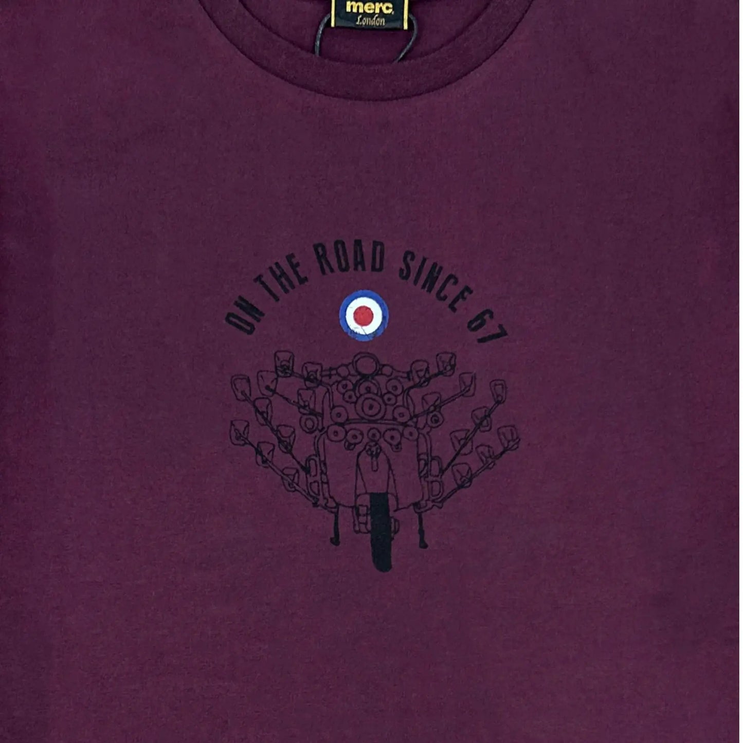 Buy Merc London Crane T-Shirt - Deep Red | T-Shirtss at Woven Durham