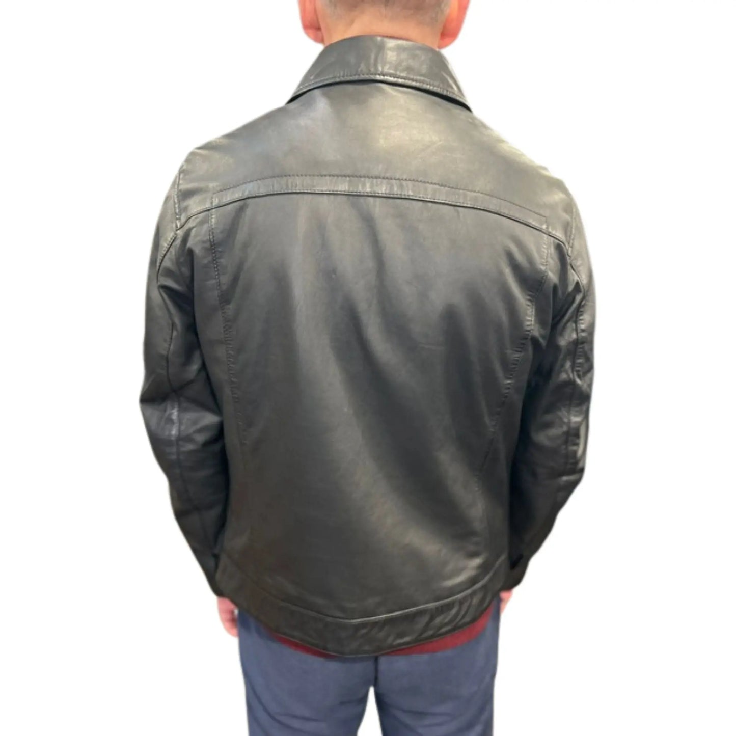 Buy Gabicci Vintage Dean Western Leather Jacket - Black | Leather Jackets at Woven Durham