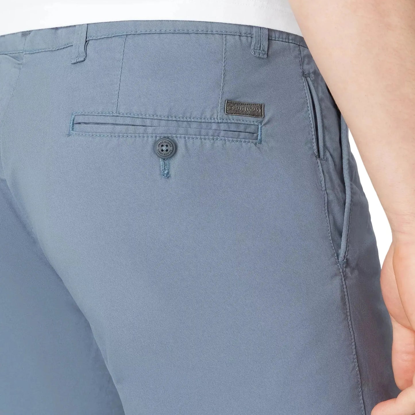 Buy Remus Uomo Emilio Chino Shorts - Sky Blue | Shortss at Woven Durham