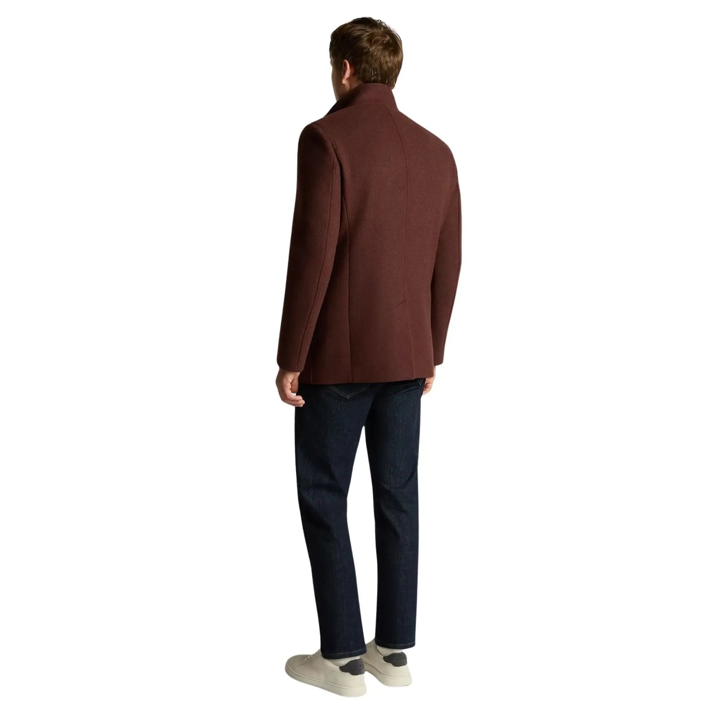 Buy Remus Uomo Jonah Tailored Coat - Dark Red | Overcoatss at Woven Durham