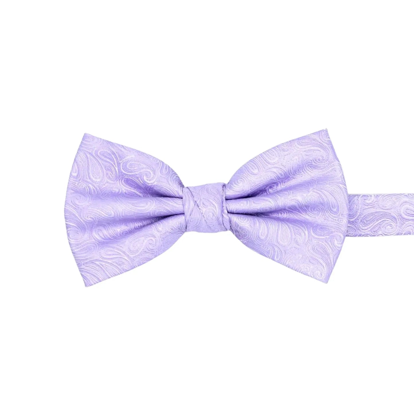 Buy L.A. Smith Lilac Wedding Paisley Bow Tie | Pre-Tied Bow Tiess at Woven Durham