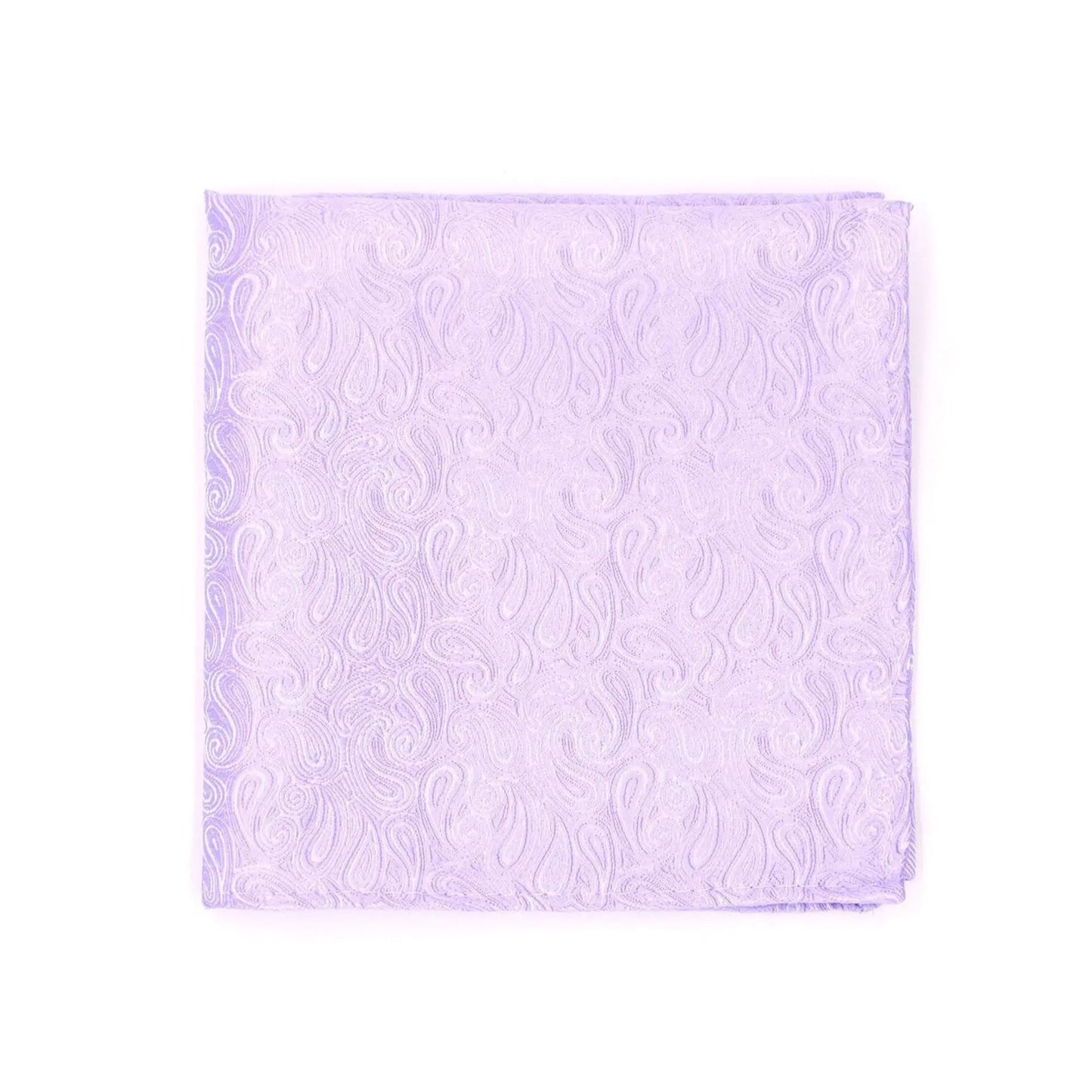 Buy L.A. Smith Lilac Wedding Paisley Pocket Square | Polyester Pocket Squaress at Woven Durham