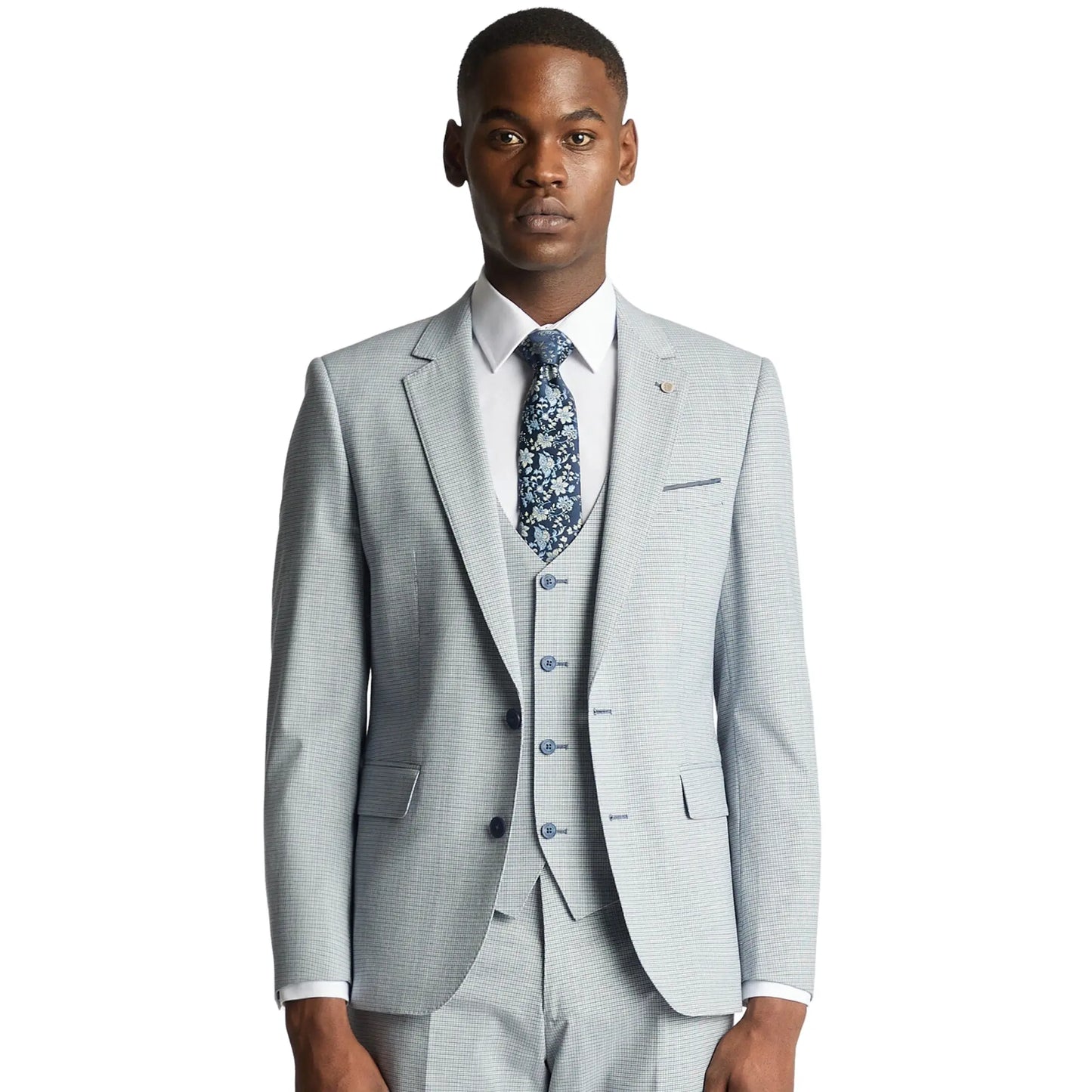 Buy Remus Uomo Matteo Check Suit Jacket - Blue | Suit Jacketss at Woven Durham