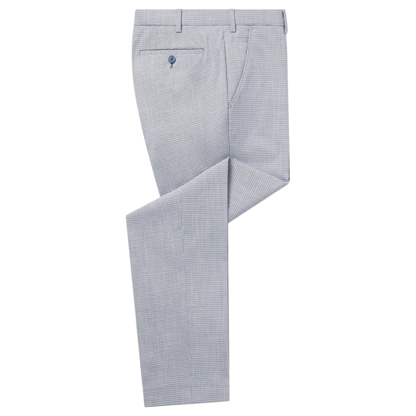 Buy Remus Uomo Matteo Check Suit Trousers - Blue | Suit Trouserss at Woven Durham