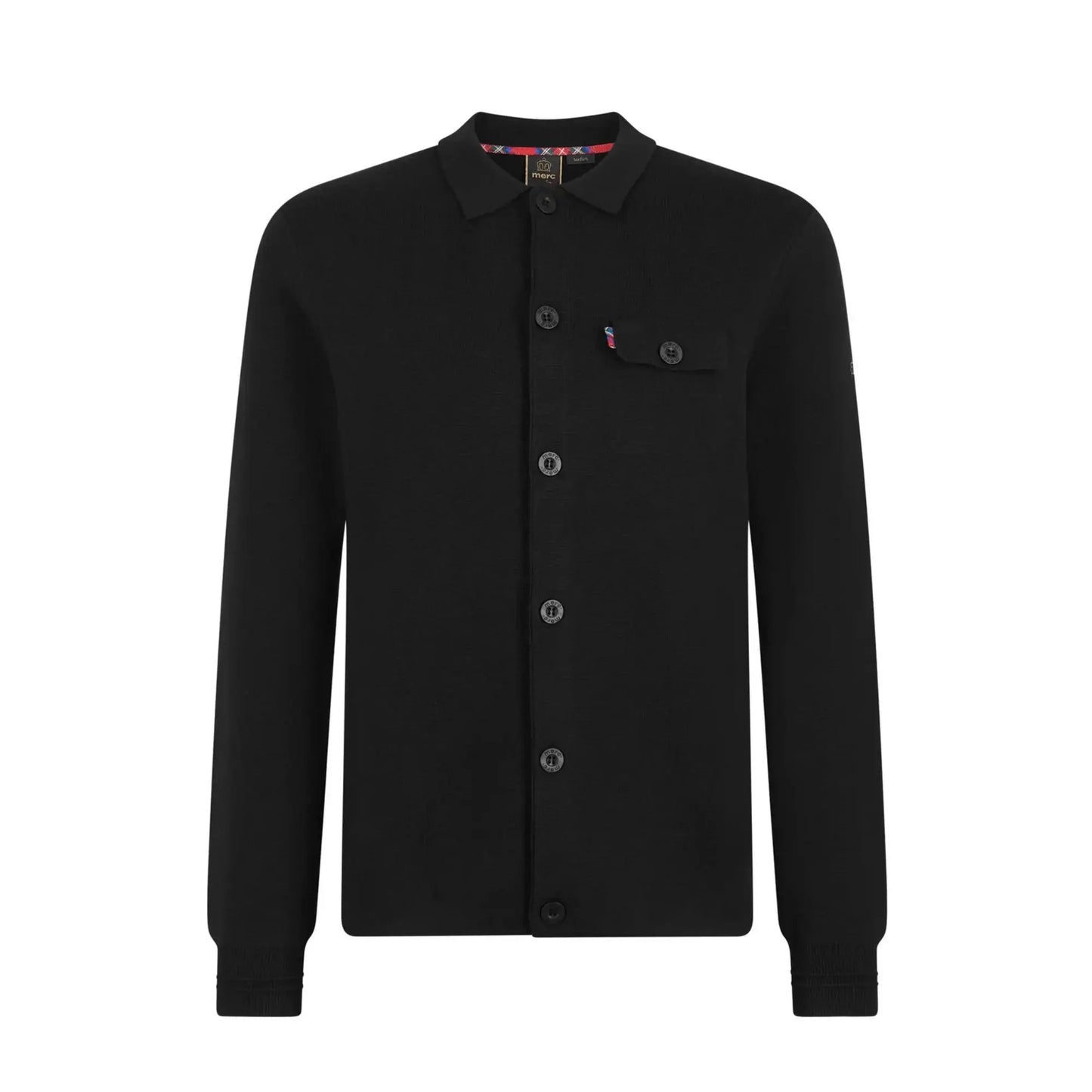 Rathbone Knitted Overshirt - Black