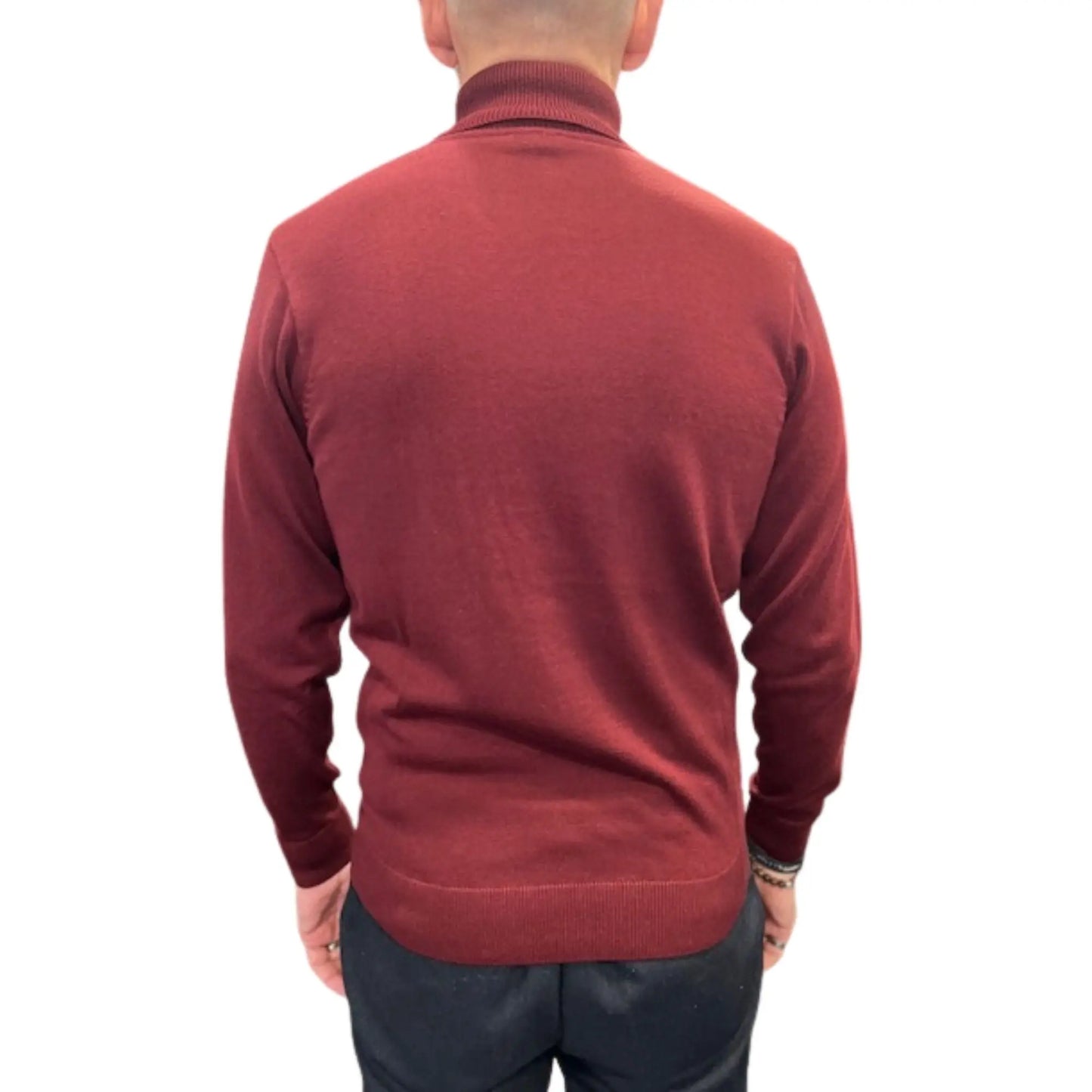 Buy Gabicci Vintage Ricardo Roll Neck Jumper - Mulberry | Roll-Neck Jumperss at Woven Durham