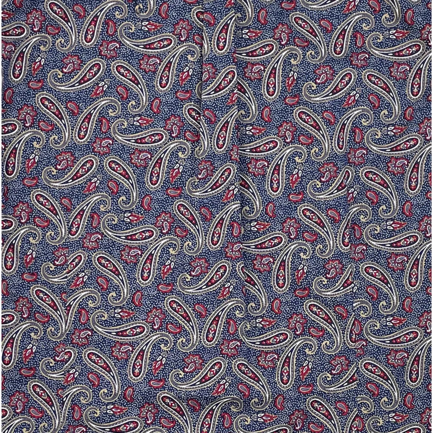 Buy Merc London Steve Paisley Short Sleeve Shirt - Navy | Short-Sleeved Polo Shirtss at Woven Durham