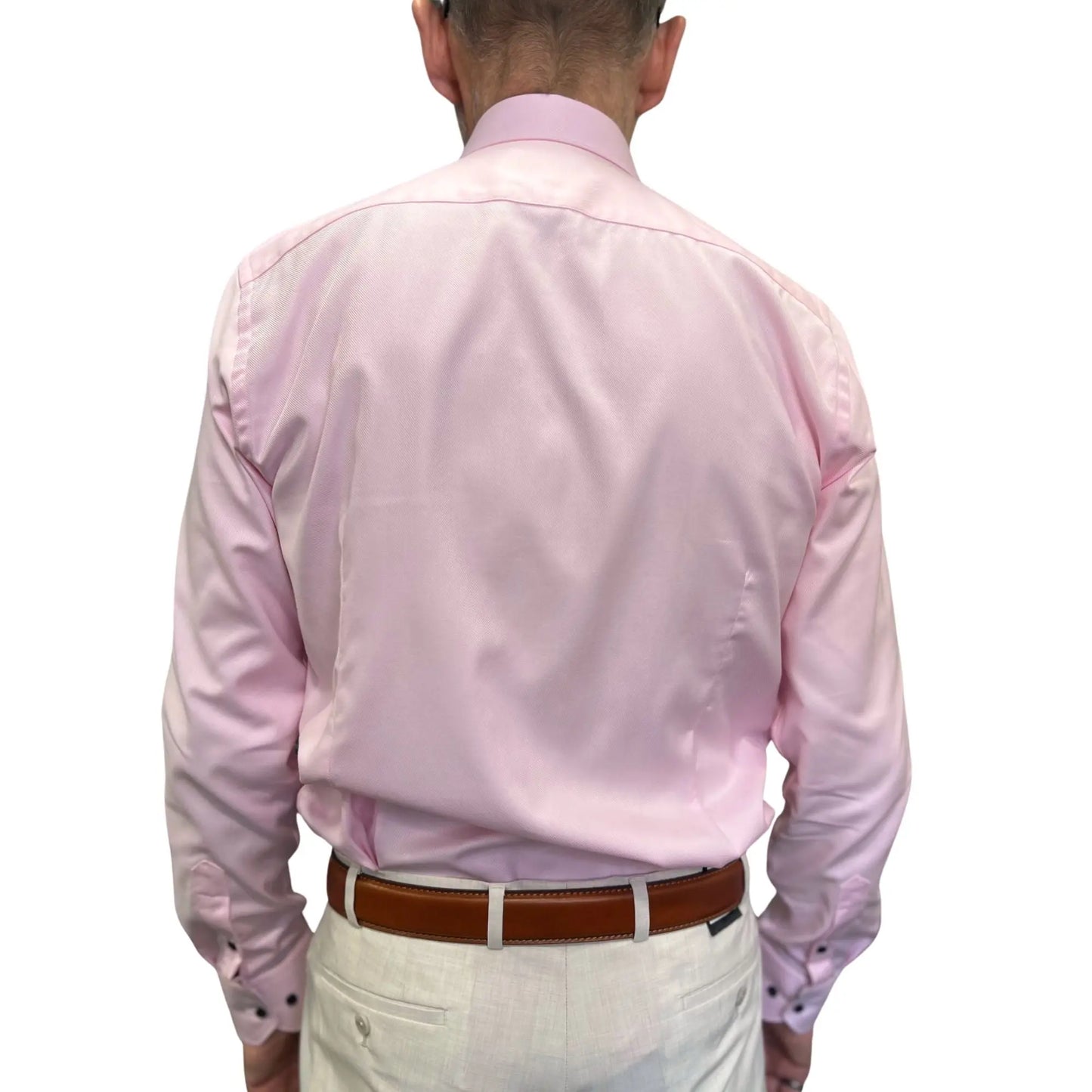 Buy Marnelli Sartoria Twill Long-Sleeve Shirt - Pink | Long-Sleeved Shirtss at Woven Durham