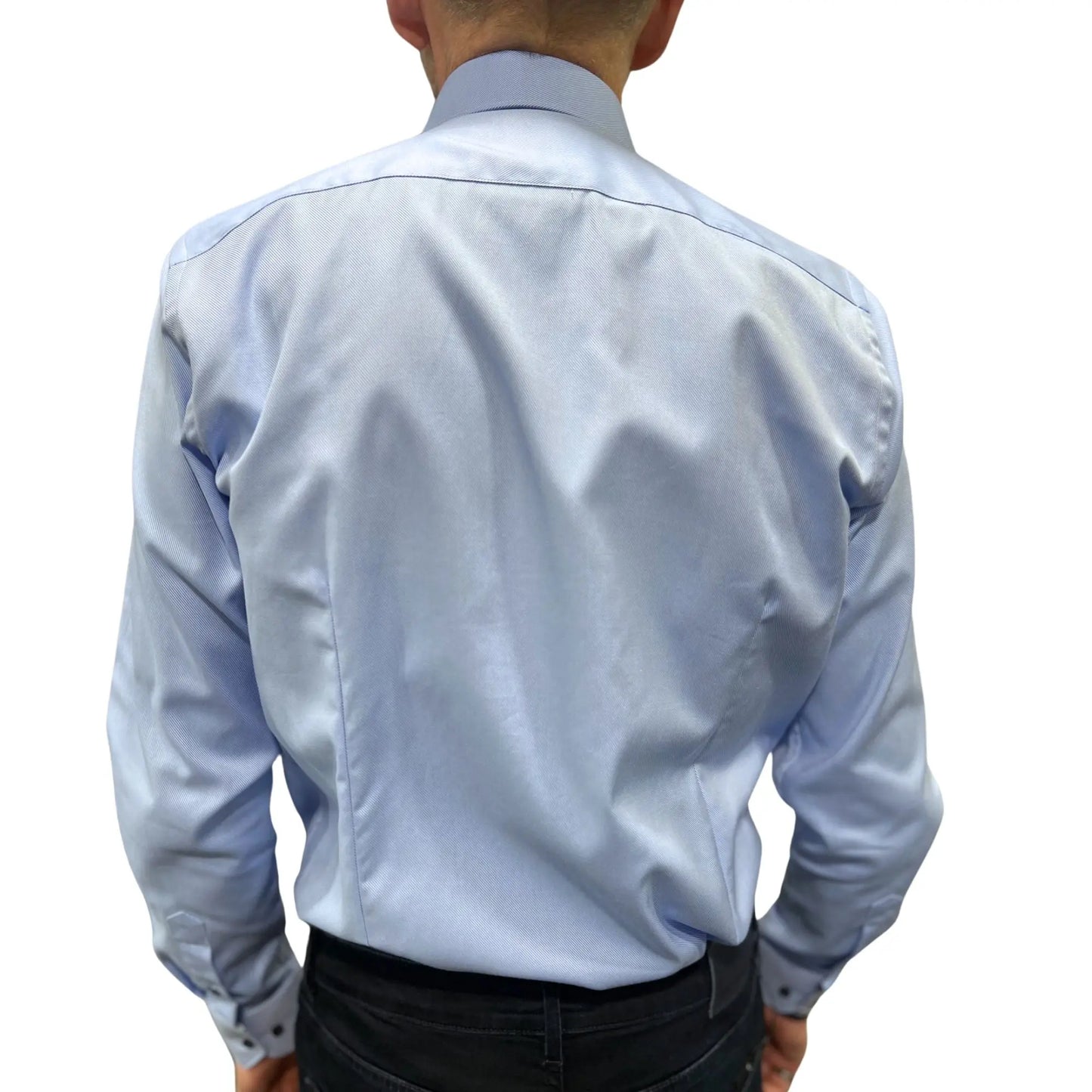 Buy Marnelli Sartoria Twill Long-Sleeve Shirt - Sky Blue | Long-Sleeved Shirtss at Woven Durham