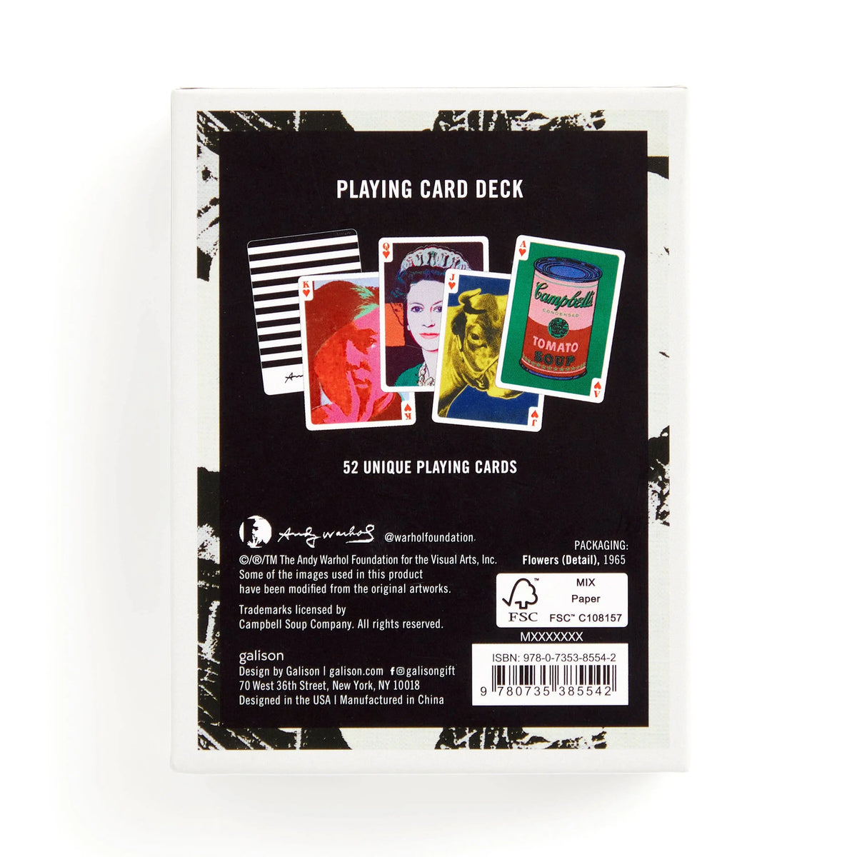 Buy Abrams & Chronicle Books Warhol Pop Art Playing Card Deck (Playing Cards) | Playing Cardss at Woven Durham
