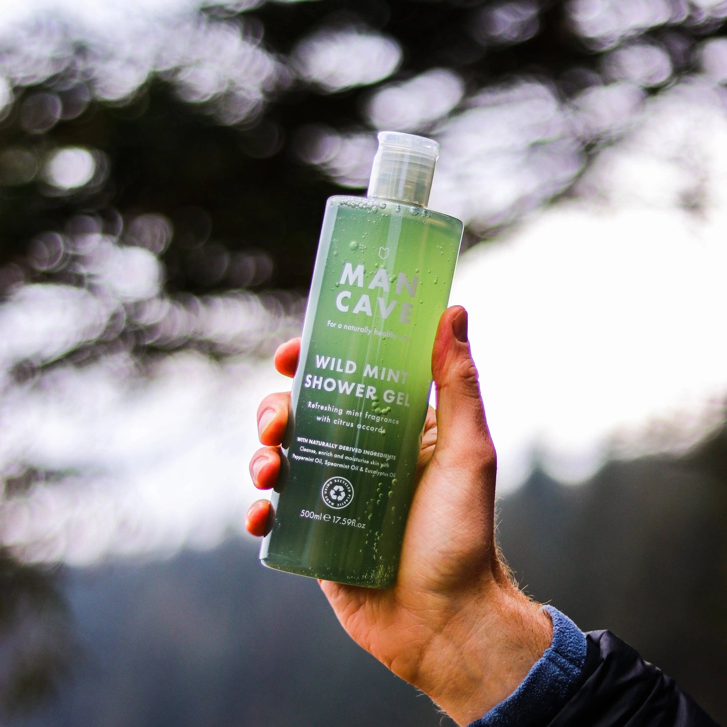 Buy ManCave Wild Mint Shower Gel 500ml, Gifts for Him, Mens Shower Gel | s at Woven Durham