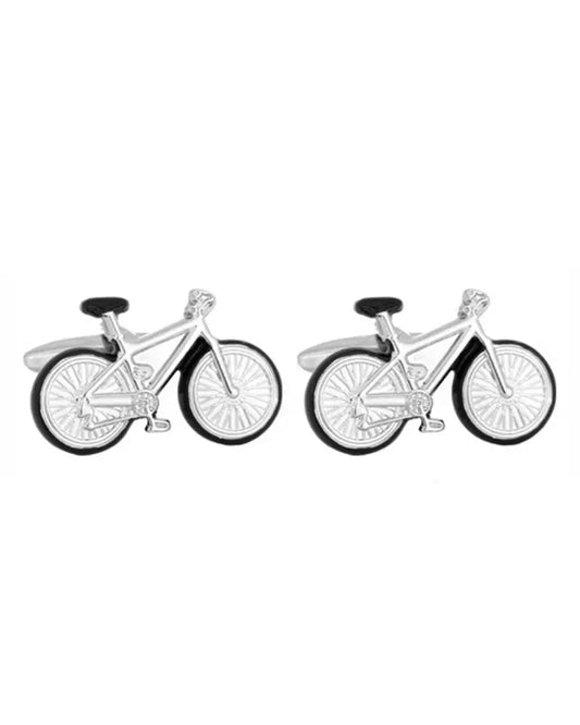 Dalaco Bicycle Cufflinks - Silver From Woven Durham