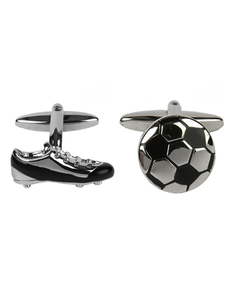 Silver deals football cufflinks