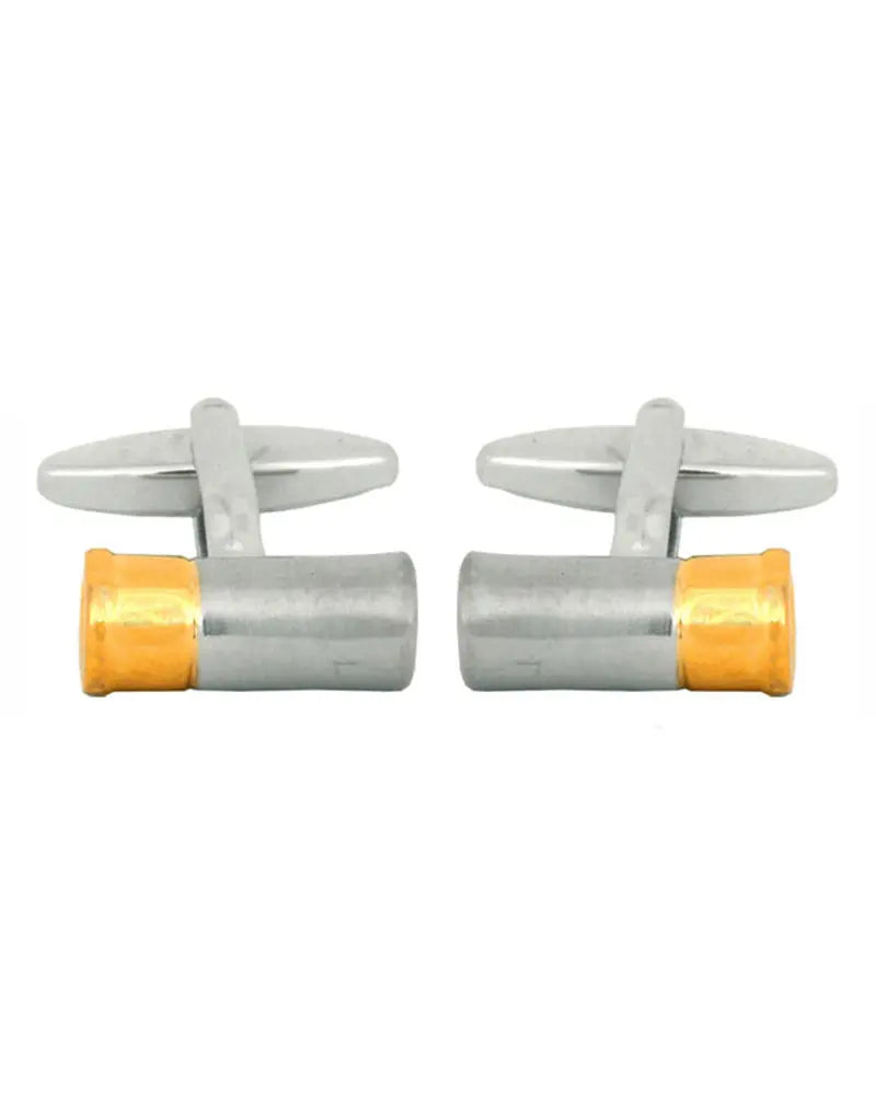 Gun Cartridge Cufflinks - Silver / Gold Dalaco