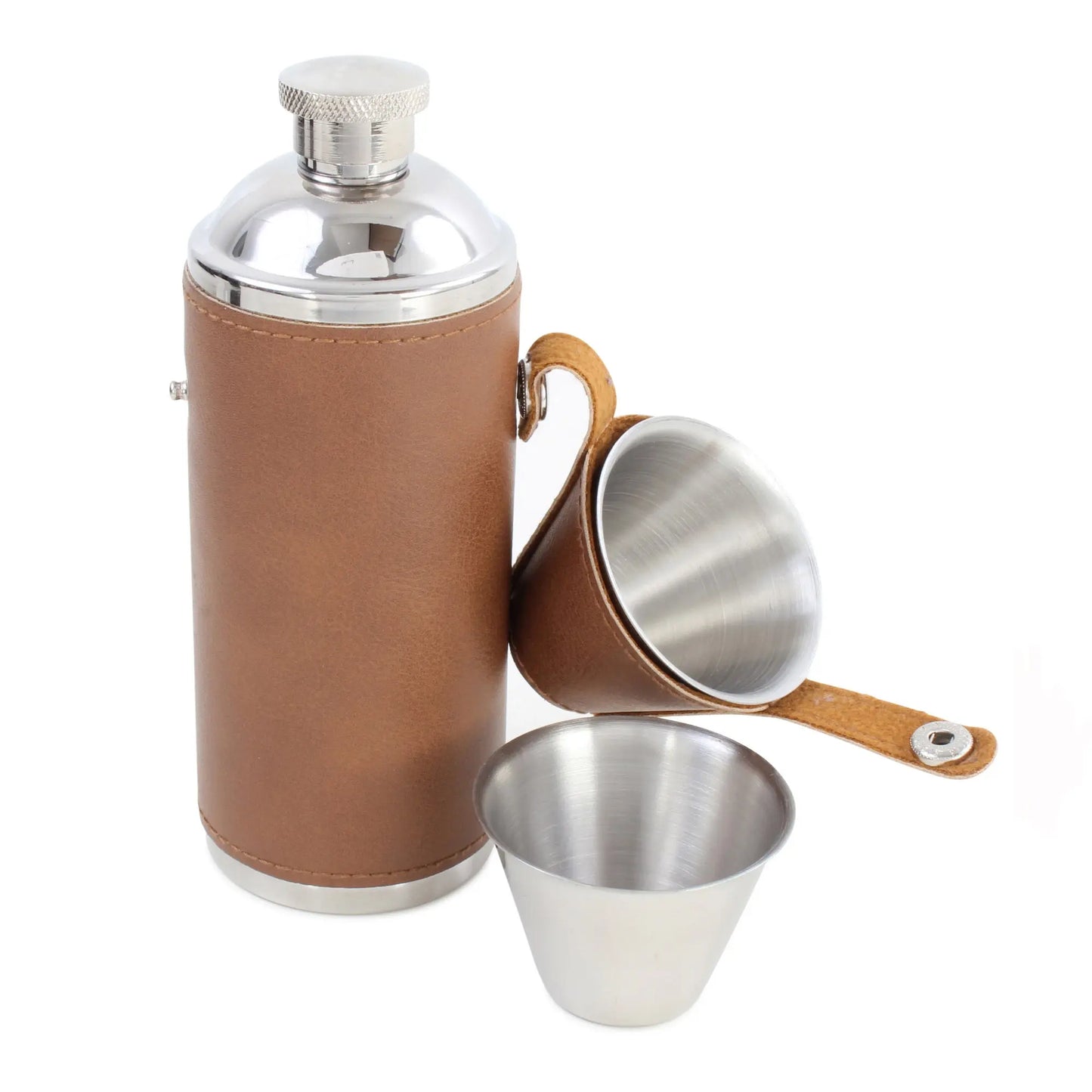 Hunter-Style Hip Flask - Brown Dalaco