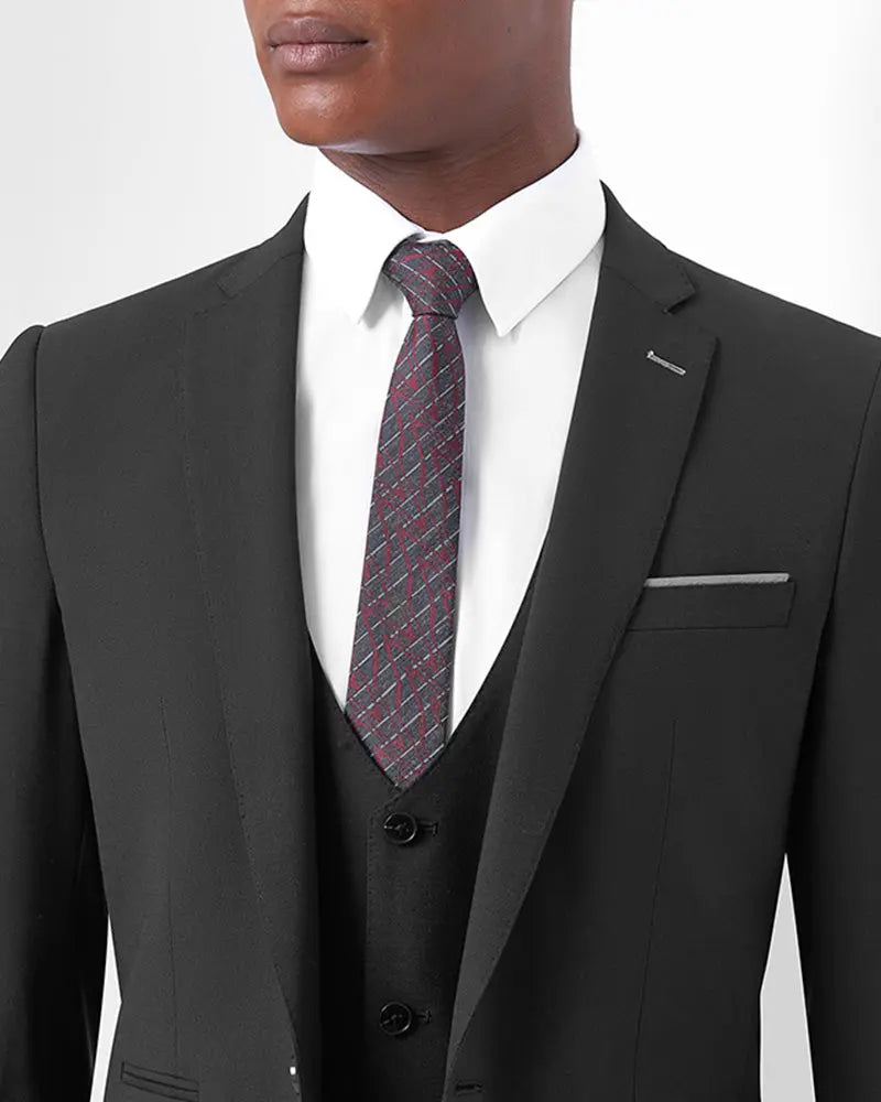 Luca Suit Waistcoat - Black Remus Uomo