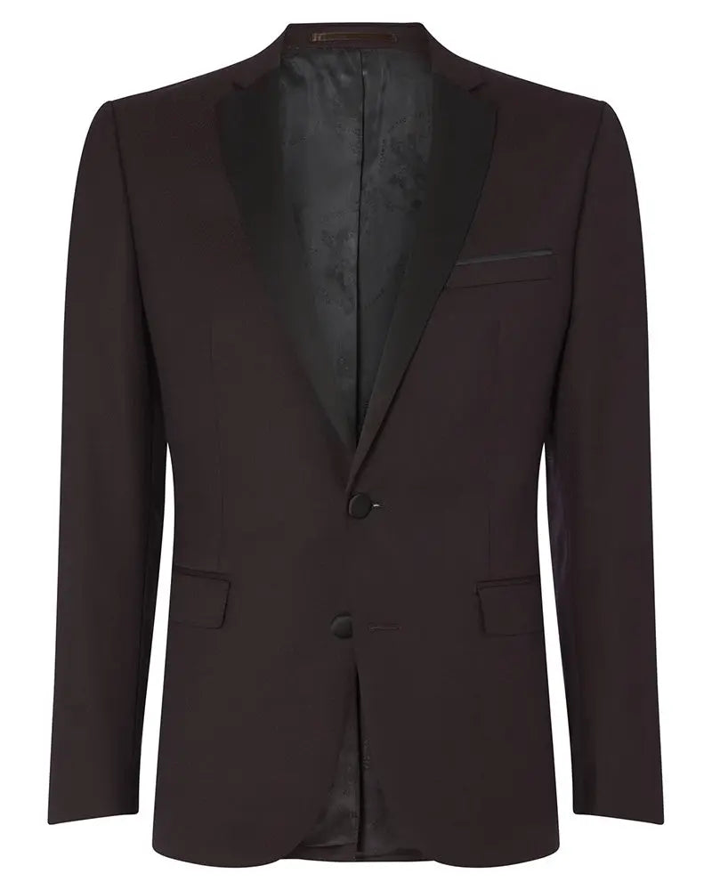 Rocco Dinner Suit Jacket - Burgundy Remus Uomo