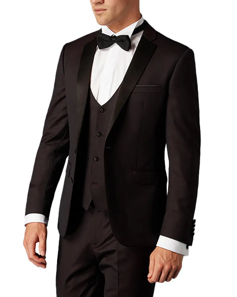 Rocco Dinner Suit Jacket - Burgundy Remus Uomo