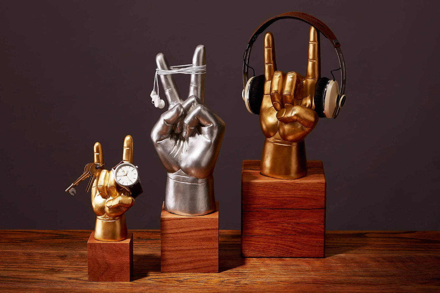 Rock On Mini Headphone Stand Iron & Glory