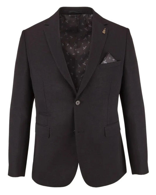 Buy Fratelli Textured Suit Jacket - Black | Suit Jacketss at Woven Durham