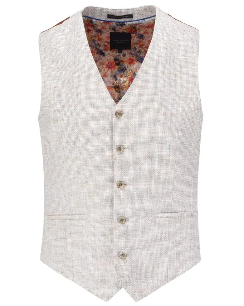 Linen-blend Suit Vest