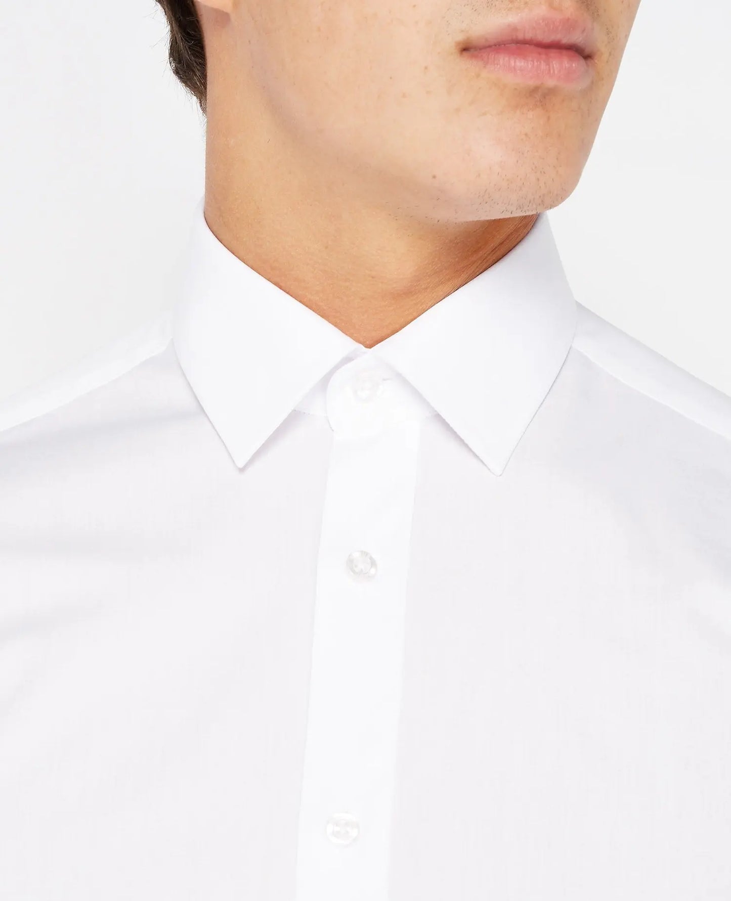 Remus Uomo White Tapered Fit Shirt From Woven Durham