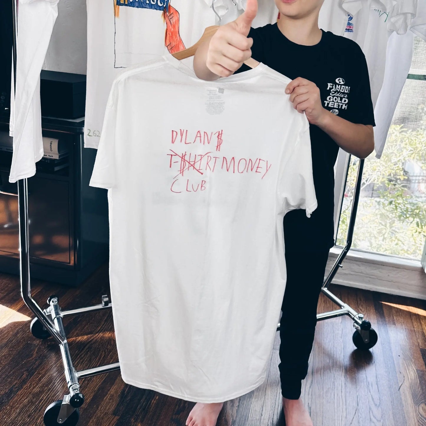 Buy Dylan's T-Shirt Club $100 Bill T-Shirt - White | T-Shirtss at Woven Durham