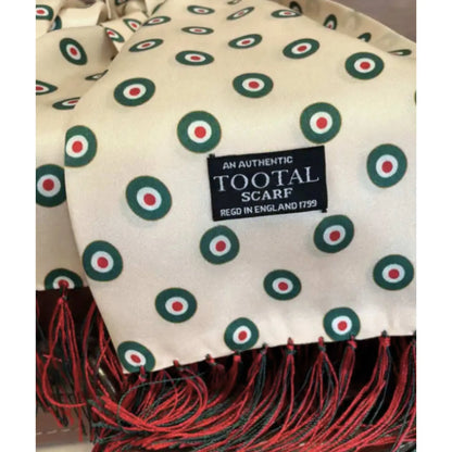 Buy Tootal Alabaster Target Silk Scarf | Aviator Scarvess at Woven Durham