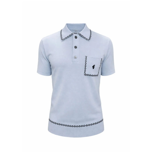 Buy Gabicci Vintage Alexander Polo - Surf | Short-Sleeved Polo Shirtss at Woven Durham