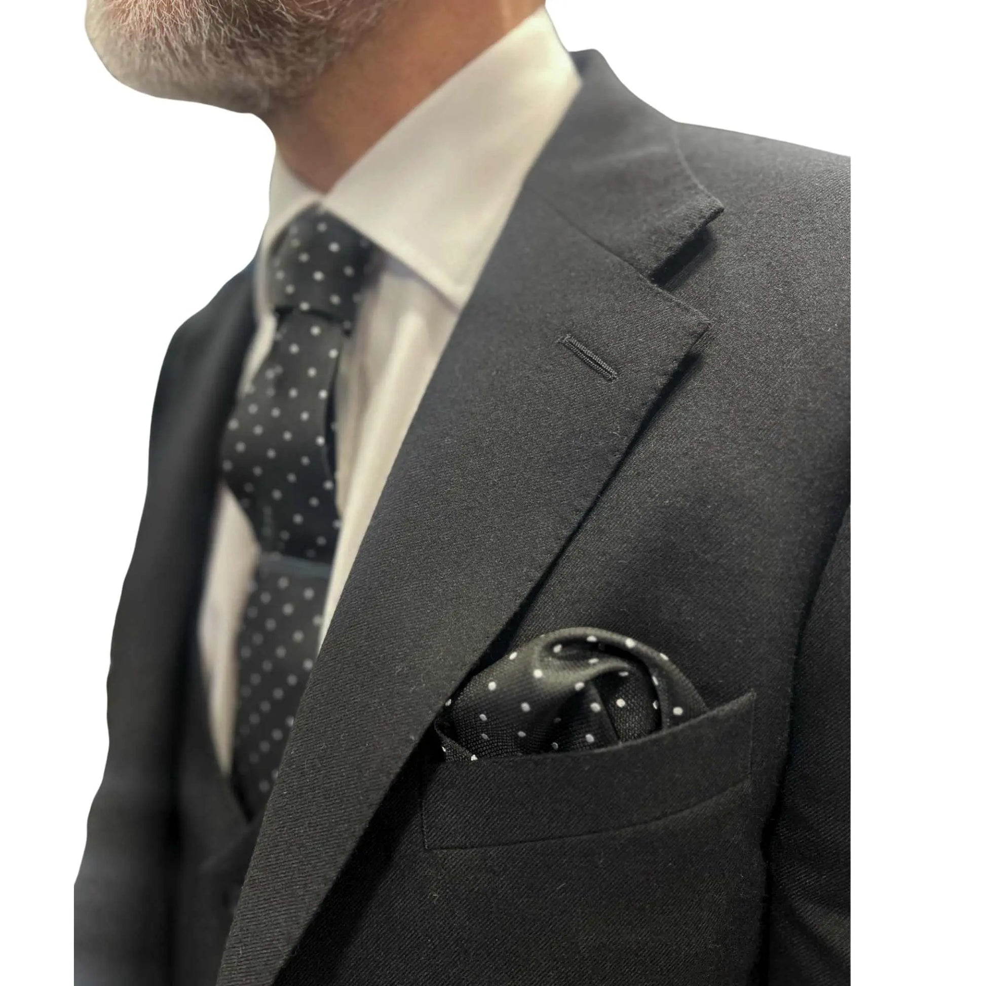 Buy Woven Durham Alfred Brown Wool 3-Piece Suit - Black | Suitss at Woven Durham