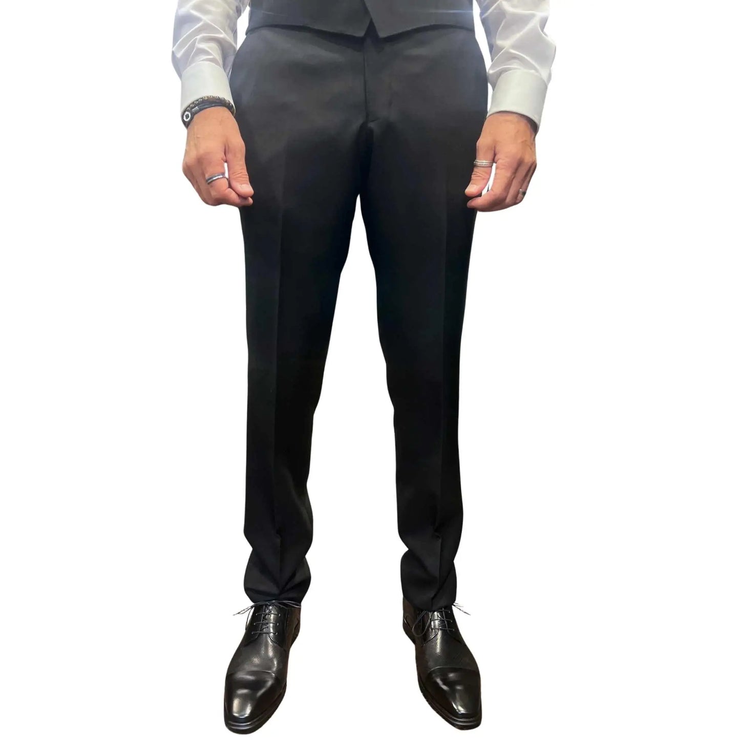 Buy Woven Durham Alfred Brown Wool 3-Piece Suit - Black | Suitss at Woven Durham