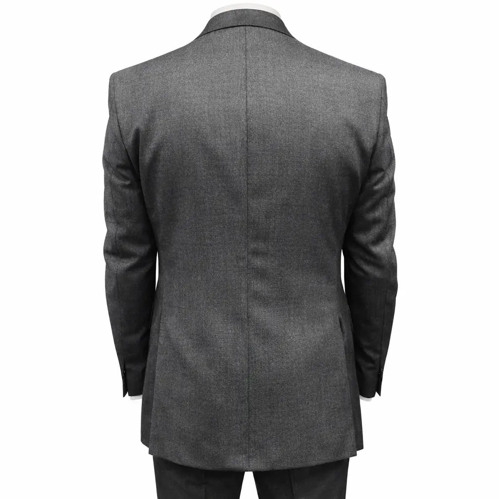 Buy Woven Durham Alfred Brown Wool 3-Piece Suit - Charcoal | Suitss at Woven Durham