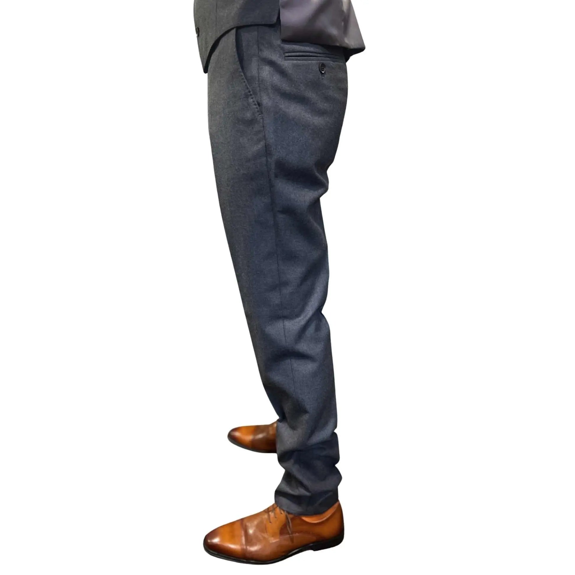 Buy Woven Durham Alfred Brown Wool 3-Piece Suit - Charcoal | Suitss at Woven Durham