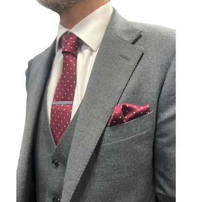 Buy Woven Durham Alfred Brown Wool 3-Piece Suit - Charcoal | Suitss at Woven Durham
