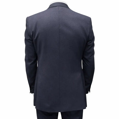 Buy Woven Durham Alfred Brown Wool 3-Piece Suit - Navy | Suitss at Woven Durham