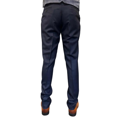 Buy Woven Durham Alfred Brown Wool 3-Piece Suit - Navy | Suitss at Woven Durham