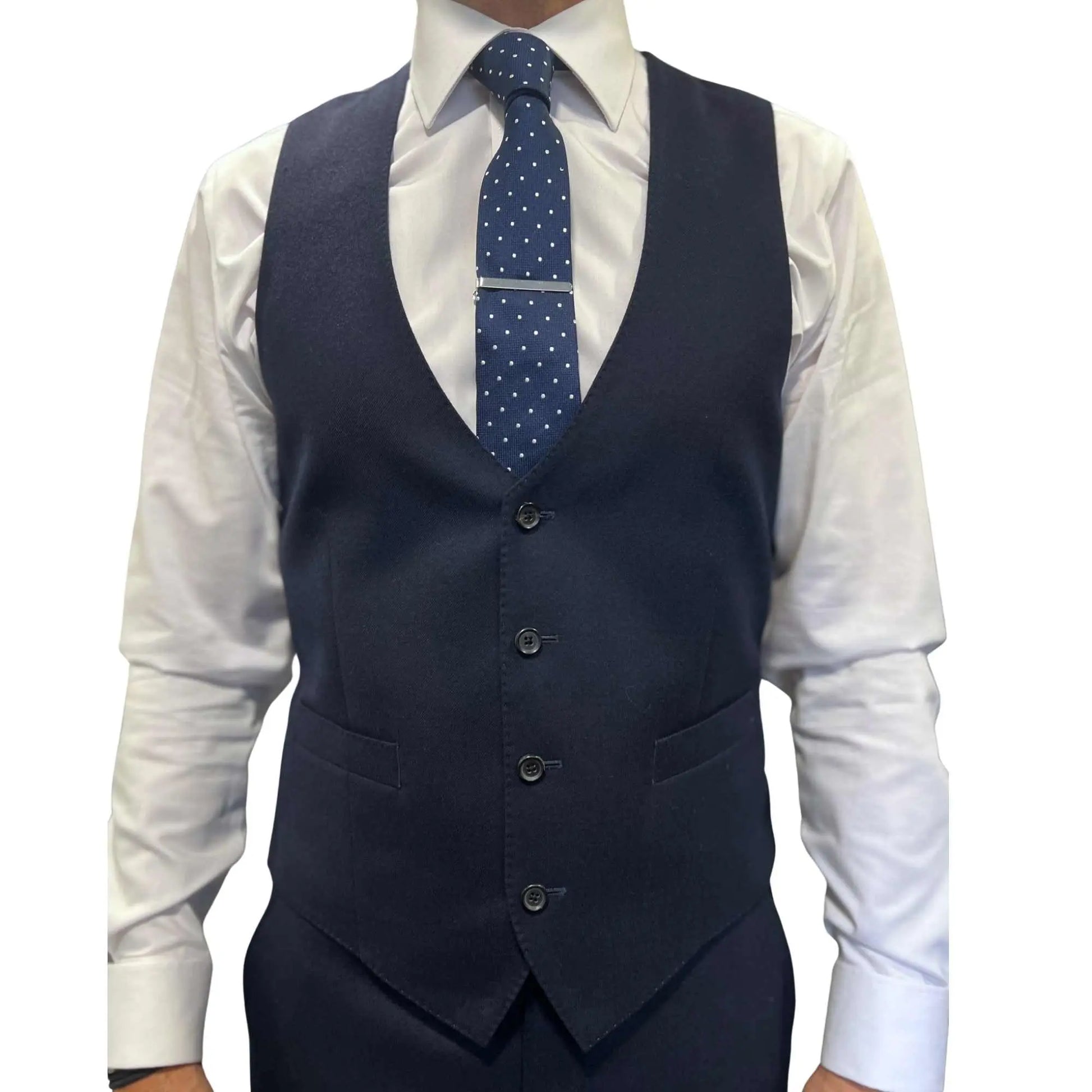 Buy Woven Durham Alfred Brown Wool 3-Piece Suit - Navy | Suitss at Woven Durham