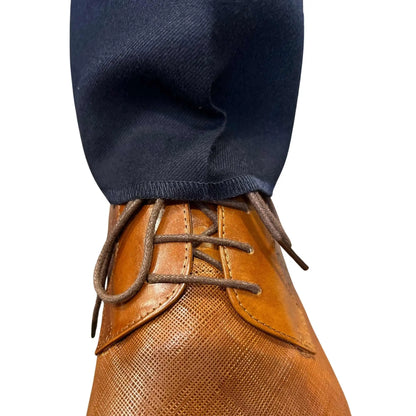 Buy Woven Durham Alfred Brown Wool 3-Piece Suit - Navy | Suitss at Woven Durham