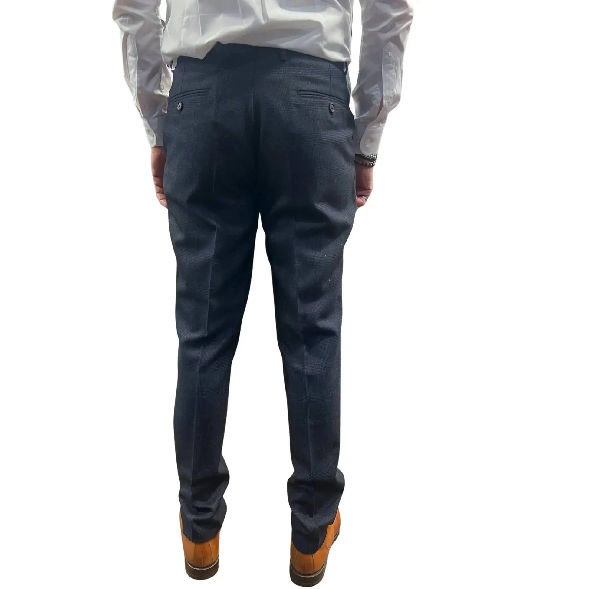 Buy Woven Durham Alfred Brown Wool 3-Piece Suit - Shadow Check | Suitss at Woven Durham