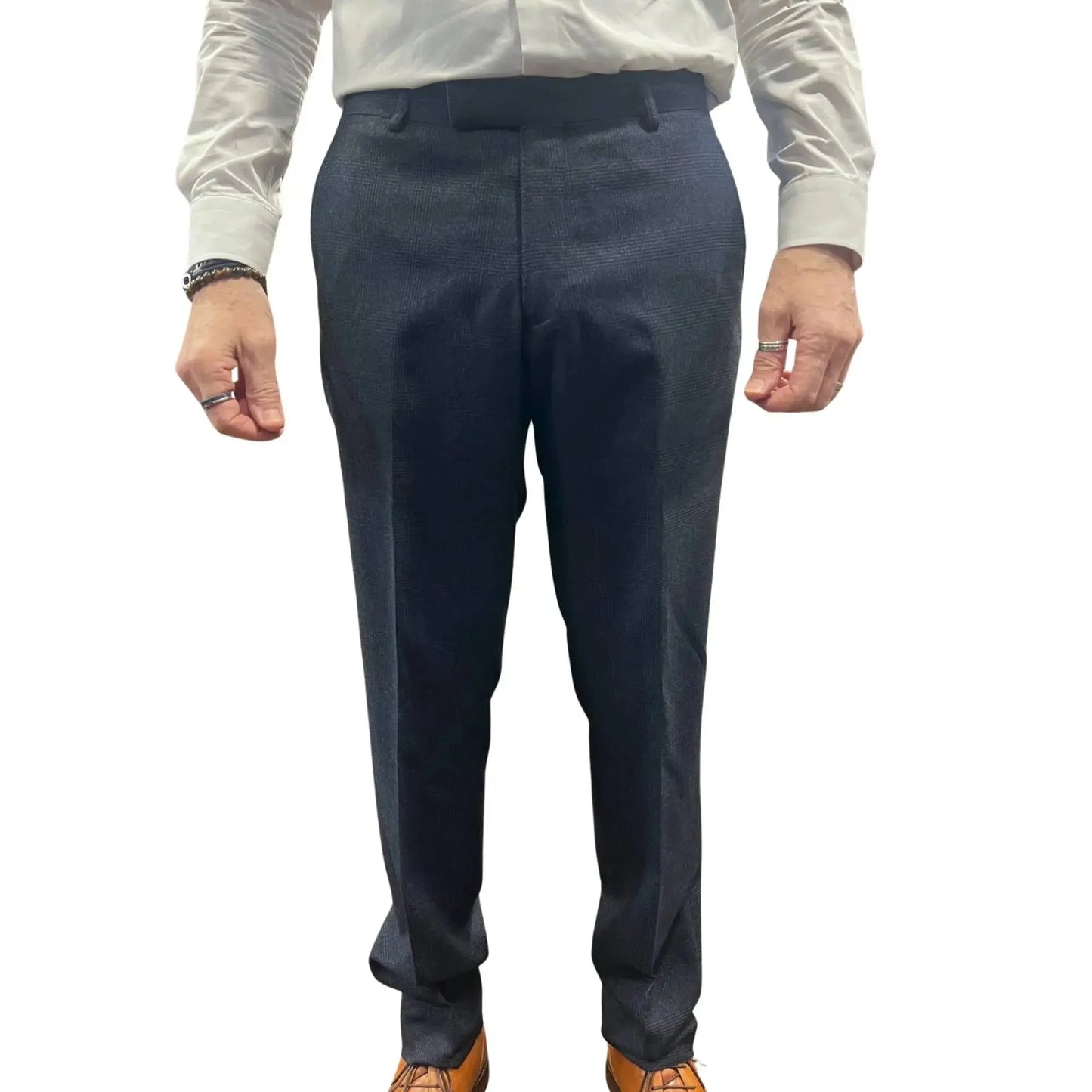 Buy Woven Durham Alfred Brown Wool 3-Piece Suit - Shadow Check | Suitss at Woven Durham