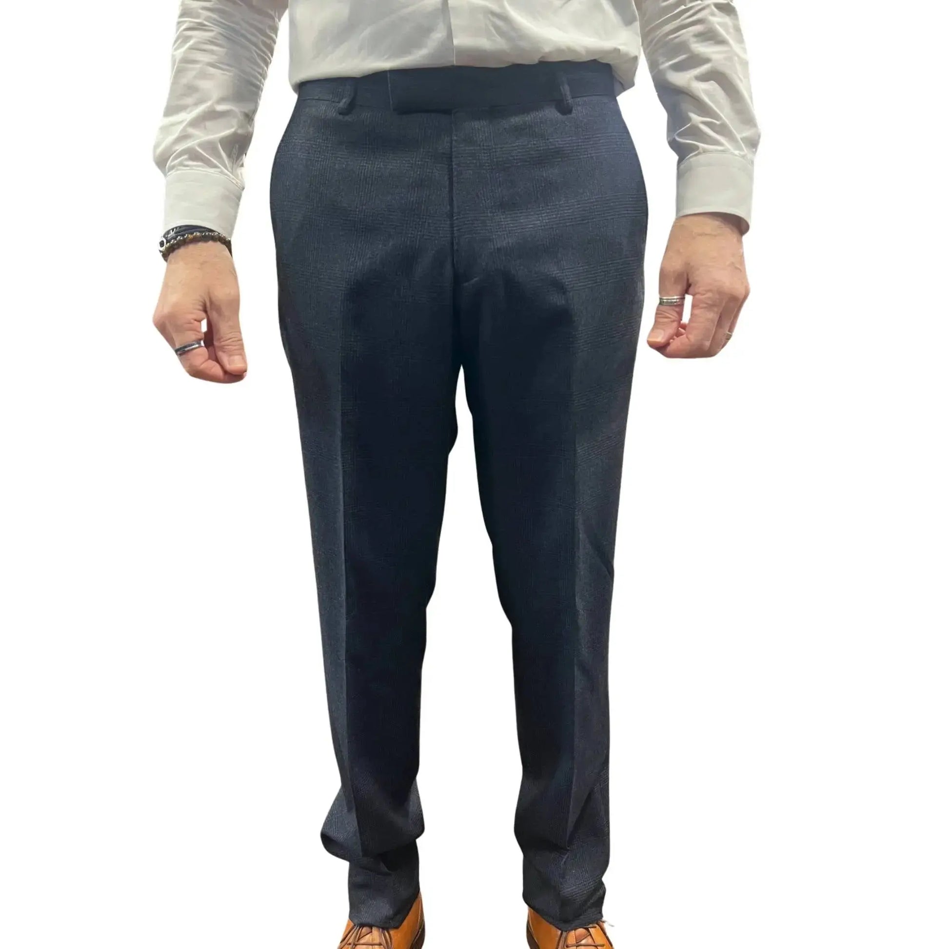 Buy Woven Durham Alfred Brown Wool 3-Piece Suit - Shadow Check | Suitss at Woven Durham