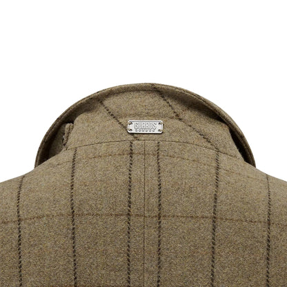 Buy Guards London Allenby Windowpane Tweed Blazer - Taupe | Blazerss at Woven Durham