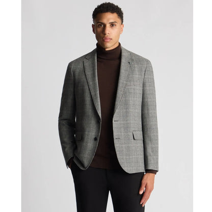 Buy Remus Uomo Angelo Grey Prince of Wales Check Blazer | Blazerss at Woven Durham