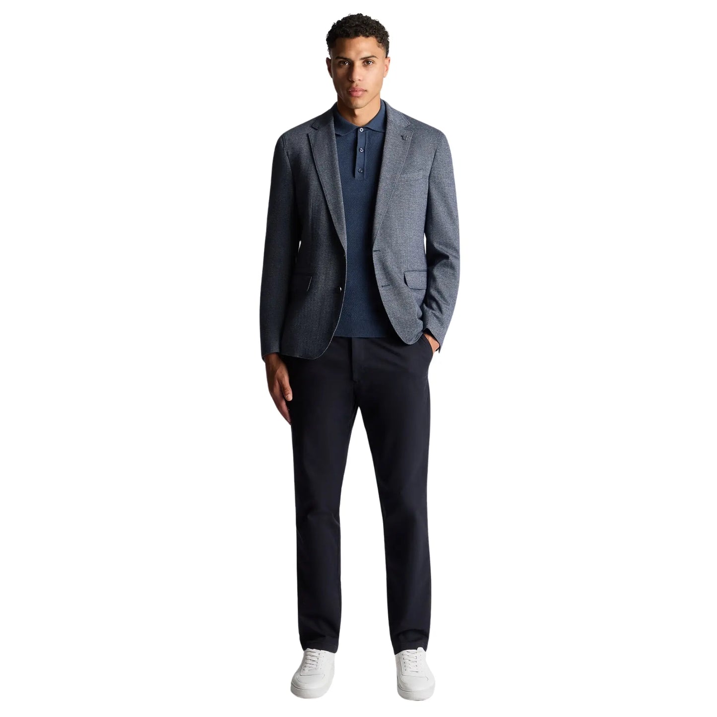 Buy Remus Uomo Angelo Navy Herringbone Blazer | Blazerss at Woven Durham