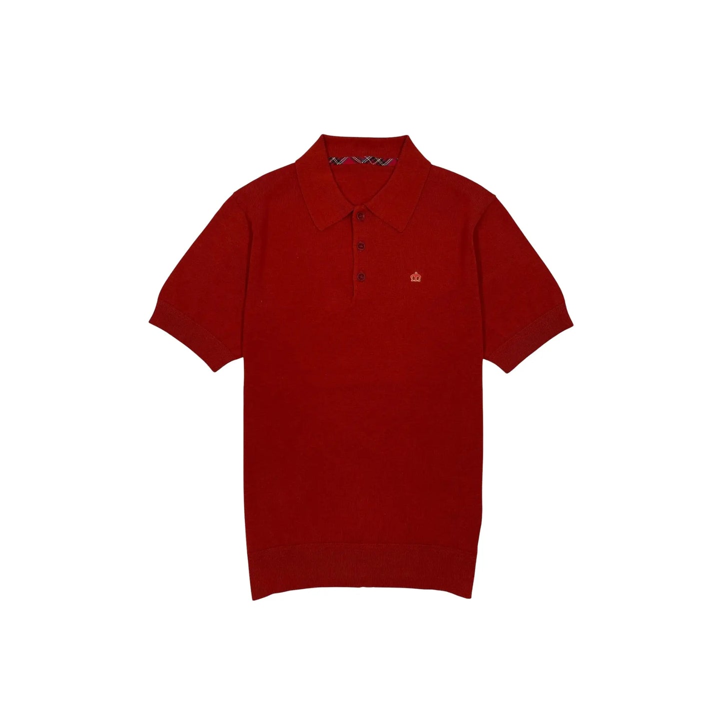 Buy Merc London Archie Mercerised Cotton Knit Polo - Sienna | Short-Sleeved Polo Shirtss at Woven Durham