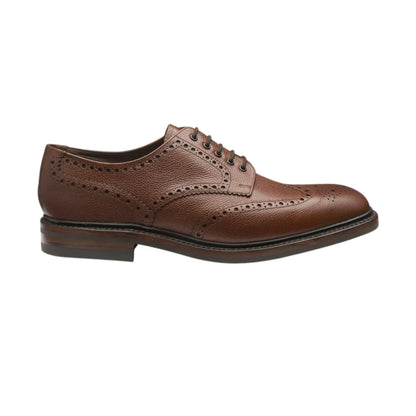 Buy Loake Badminton Derby Brogue - Dark Brown | Derby Shoess at Woven Durham