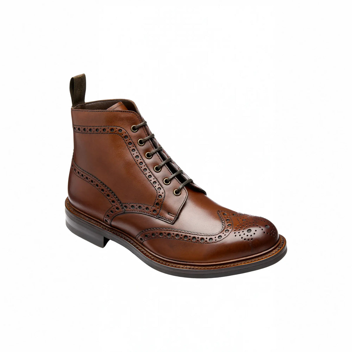 Buy Loake Bedale Mahogany Lace Up Boot | Lace-Up Bootss at Woven Durham